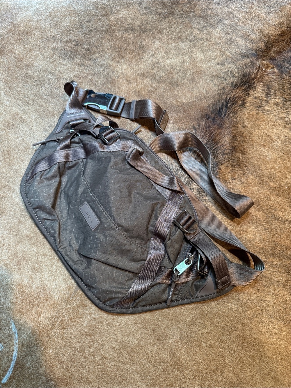 Athleta Brown Mini Crossbody Sling Bag